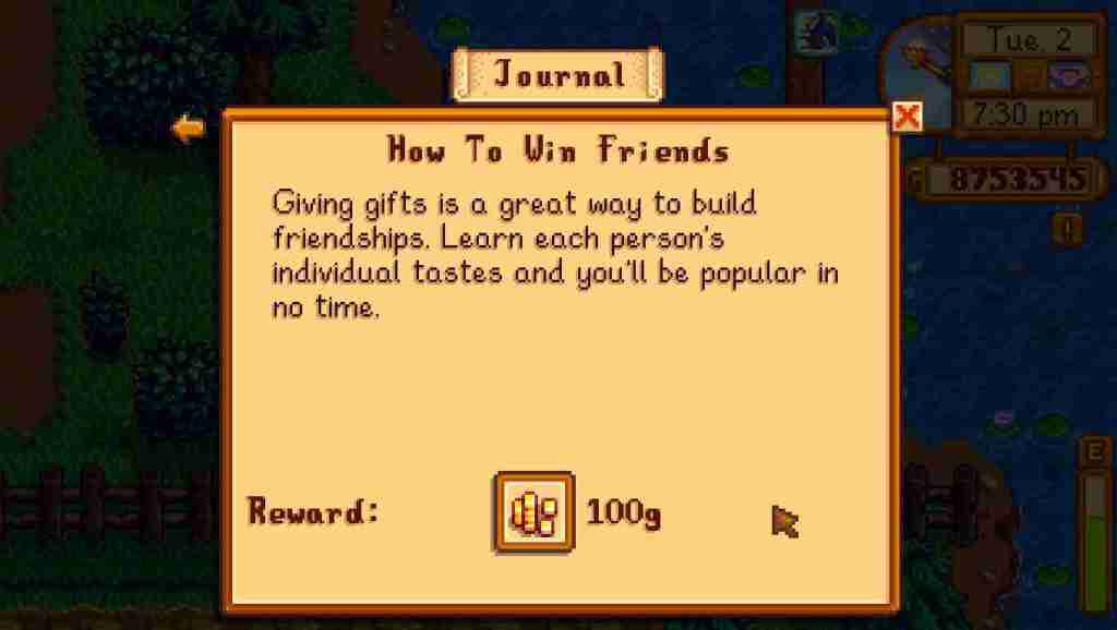 Stardew Valley How to Win Friends Quest&nbsp;Guide
