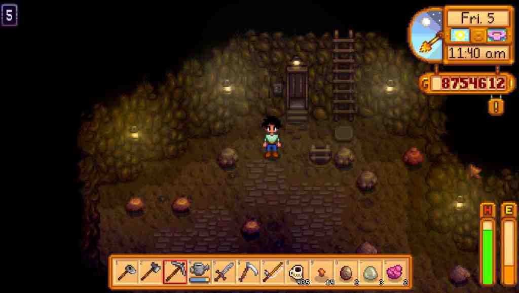 Stardew Valley mine lift
